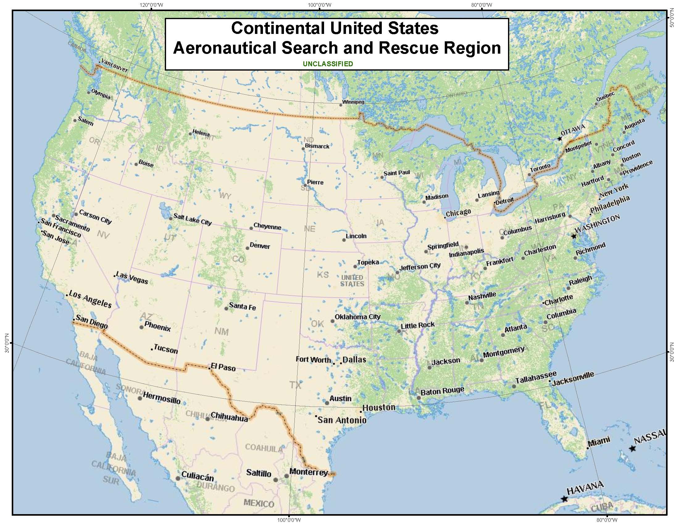 Continential US SRR Aeronautical